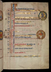 Ms 322 f.3r, Mai, ein Mann beim Falknern, Illustration aus dem 